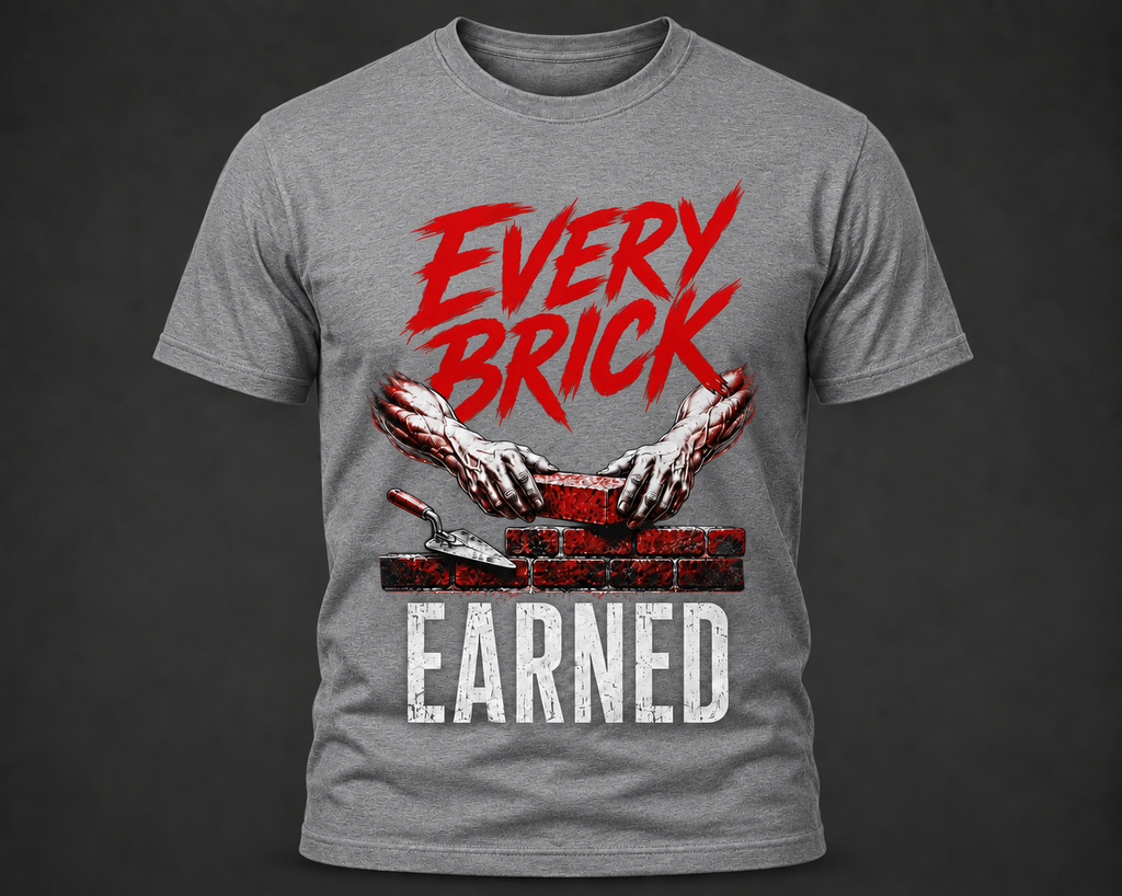 Every Brick Earned Grey Tee