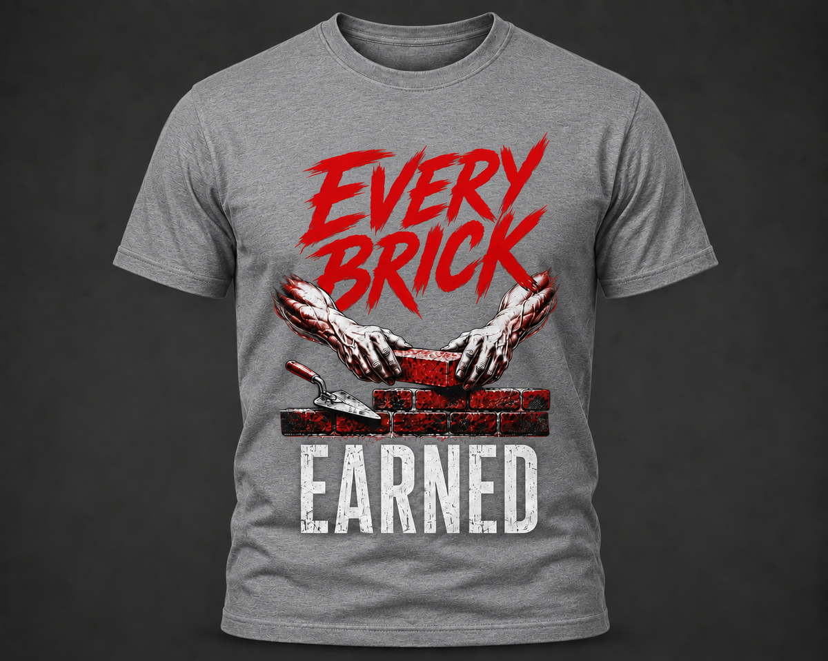 Every Brick Earned Grey Tee